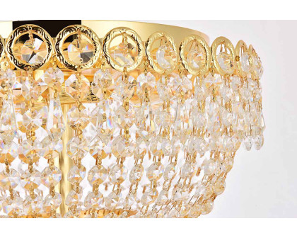 Elegant Flush Mount Light - Gold, L 16" (V1900F16G-RC)