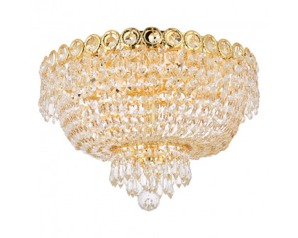 Elegant Flush Mount Light - Gold, L 16" (V1900F16G-RC)