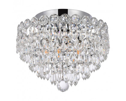 Elegant Flush Mount Light - Chrome, L 12" (V1902F12C-RC)