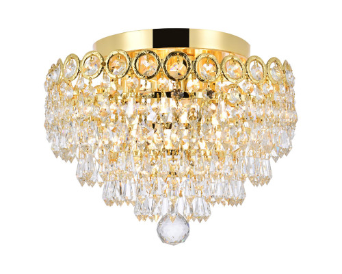 Elegant Flush Mount Light - Gold, L 12" (V1902F12G-RC)