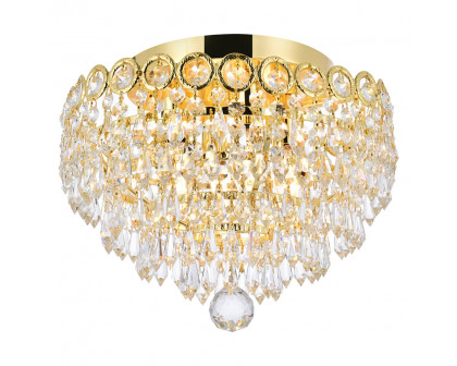 Elegant Flush Mount Light - Gold, L 12" (V1902F12G-RC)