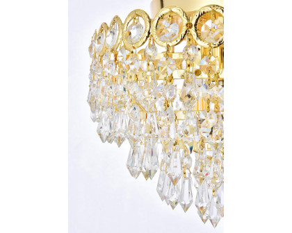 Elegant Flush Mount Light - Gold, L 12" (V1902F12G-RC)