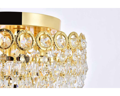 Elegant Flush Mount Light - Gold, L 12" (V1902F12G-RC)