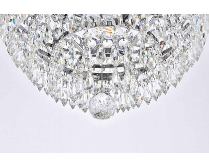 Elegant Flush Mount Light - Chrome, L 14" (V1902F14C-RC)