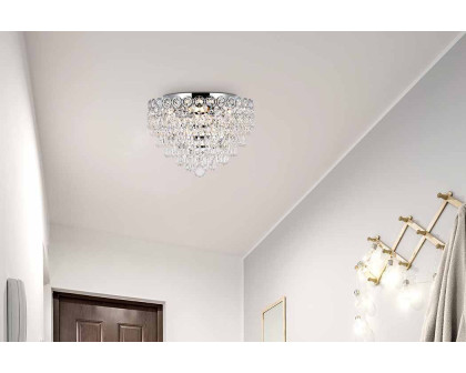 Elegant Flush Mount Light - Chrome, L 14" (V1902F14C-RC)