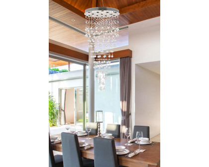 Elegant Chandelier - Chrome, L 28" (V2006G28C-RC)