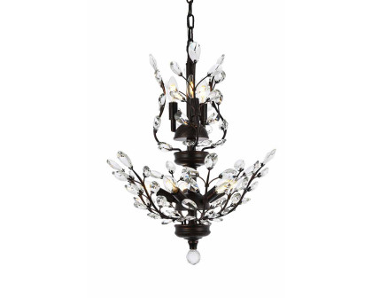 Elegant Chandelier - Dark Bronze, L 21" (V2011D21DB-RC)