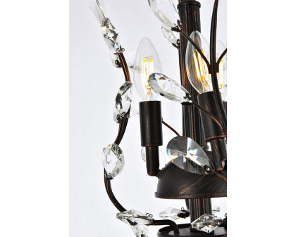 Elegant Chandelier - Dark Bronze, L 21" (V2011D21DB-RC)