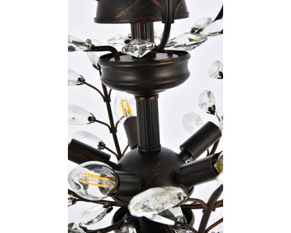 Elegant Chandelier - Dark Bronze, L 21" (V2011D21DB-RC)