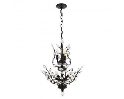 Elegant Chandelier - Dark Bronze, L 21" (V2011D21DB-RC)