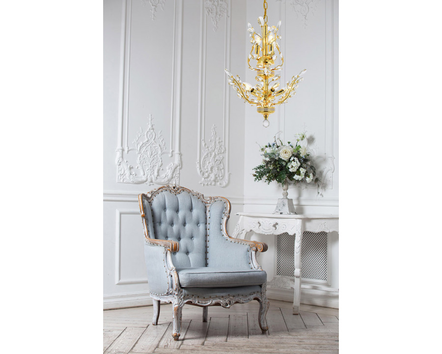 Elegant Chandelier - Gold, L 21" (V2011D21G-RC)