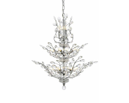 Elegant Chandelier - Chrome, L 27" (V2011D27C-RC)