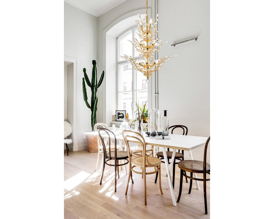 Elegant Chandelier - Gold, L 27" (V2011D27G-RC)