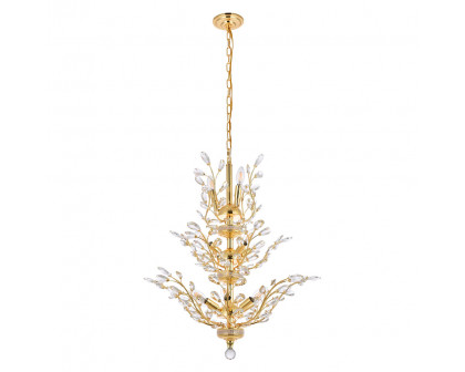 Elegant Chandelier - Gold, L 27" (V2011D27G-RC)