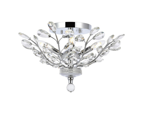 Elegant Flush Mount Light - Chrome/EC, L 20" (V2011F20C-EC)