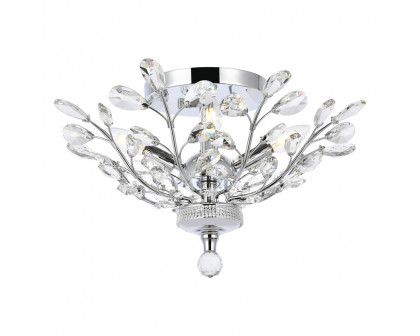 Elegant Flush Mount Light - Chrome/EC, L 20" (V2011F20C-EC)