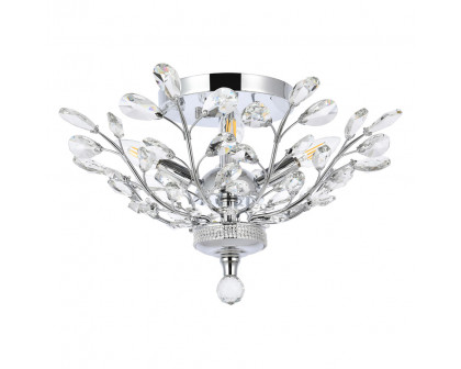 Elegant Flush Mount Light - Chrome/EC, L 20" (V2011F20C-EC)