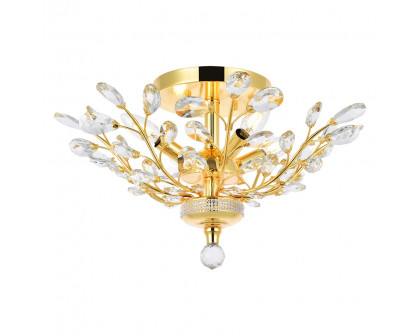 Elegant Flush Mount Light - Gold, L 20" (V2011F20G-RC)