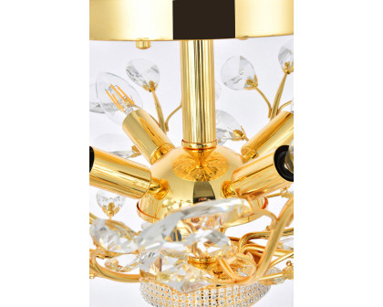 Elegant Flush Mount Light - Gold, L 20" (V2011F20G-RC)