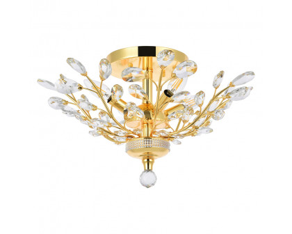 Elegant Flush Mount Light - Gold, L 20" (V2011F20G-RC)