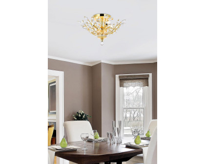 Elegant Flush Mount Light - Gold, L 20" (V2011F20G-RC)