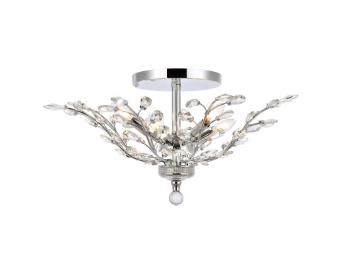 Elegant Flush Mount Light - Chrome/EC, L 27" (V2011F27C-EC)