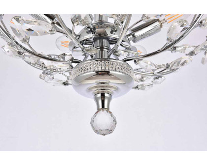 Elegant Flush Mount Light - Chrome/EC, L 27" (V2011F27C-EC)