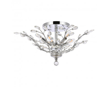 Elegant Flush Mount Light - Chrome/EC, L 27" (V2011F27C-EC)