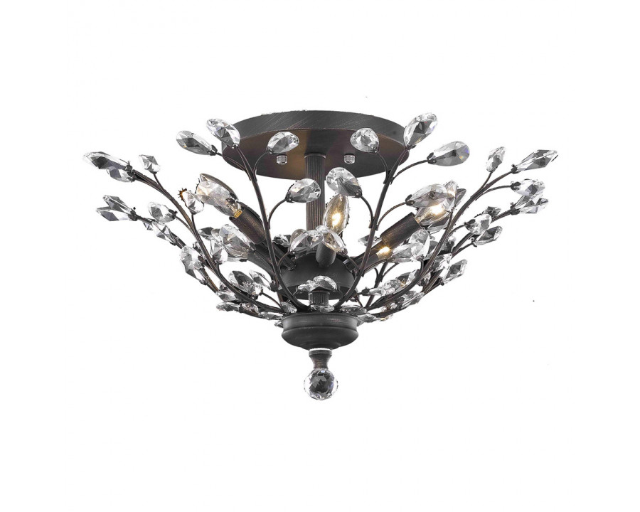 Elegant Flush Mount Light - Dark Bronze, L 27" (V2011F27DB-RC)