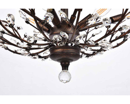 Elegant Chandelier - Dark Bronze, L 41" (V2011G41DB-RC)