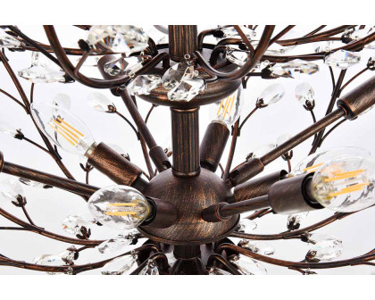 Elegant Chandelier - Dark Bronze, L 41" (V2011G41DB-RC)