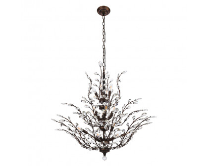 Elegant Chandelier - Dark Bronze, L 41" (V2011G41DB-RC)