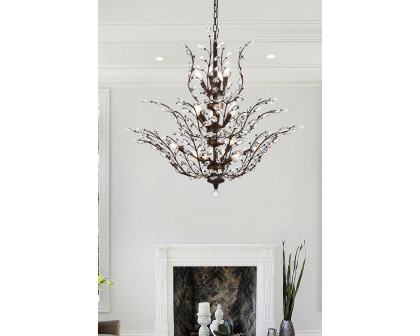 Elegant Chandelier - Dark Bronze, L 41" (V2011G41DB-RC)