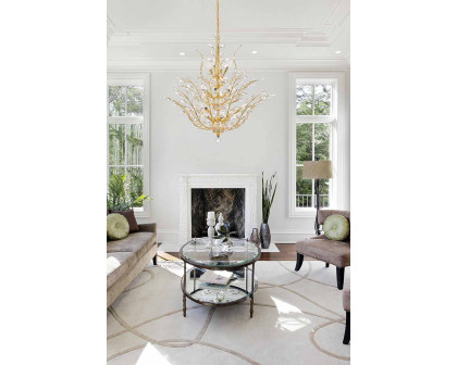 Elegant Chandelier - Gold/EC, L 41" (V2011G41G-EC)