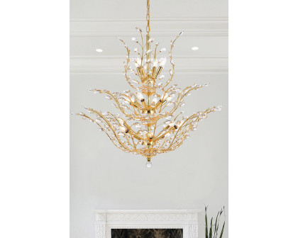 Elegant Chandelier - Gold/EC, L 41" (V2011G41G-EC)