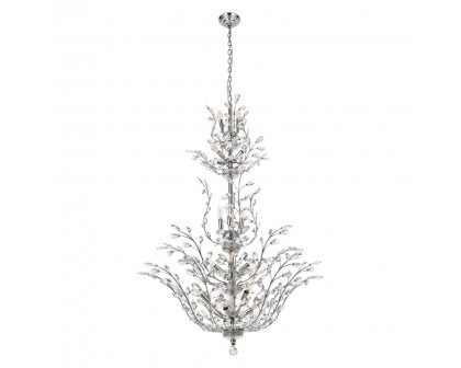 Elegant Chandelier - Chrome, L 54" (V2011G54C-RC)