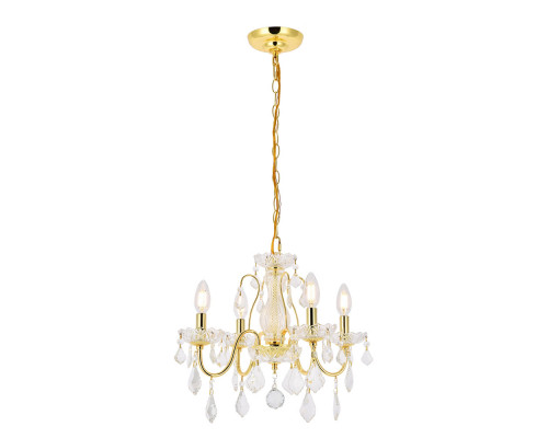 Elegant Pendant Light - Gold, L 17" (V2015D17G-RC)