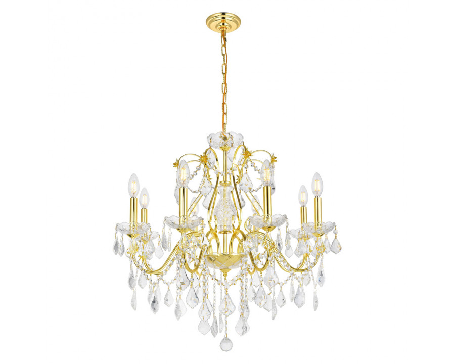 Elegant Pendant Light - Gold, L 26" (V2015D26G-RC)