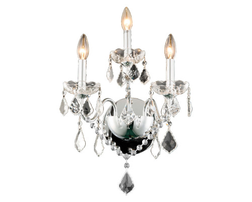 Elegant Wall Sconce - Chrome, H 17" (V2015W3C-RC)