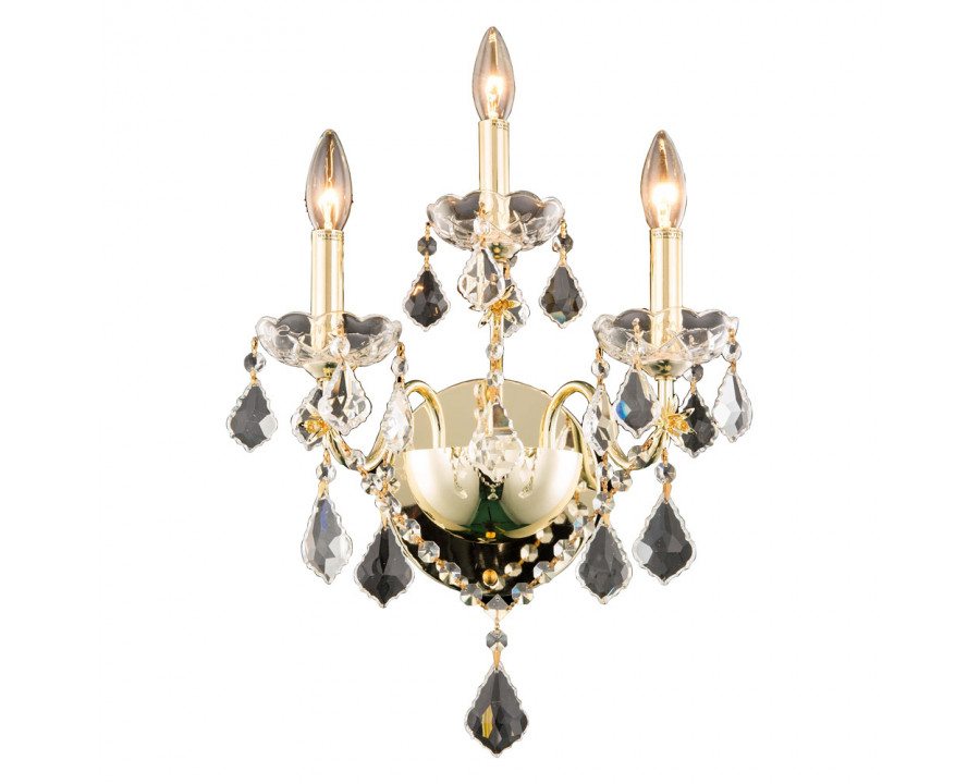 Elegant Wall Sconce - Gold, H 17" (V2015W3G-RC)