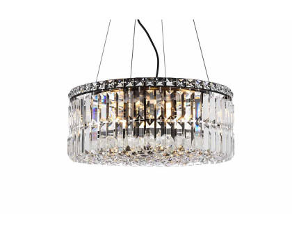 Elegant Chandelier - Black, L 20" (V2030D20BK-RC)