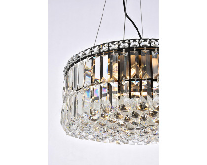 Elegant Chandelier - Black, L 20" (V2030D20BK-RC)