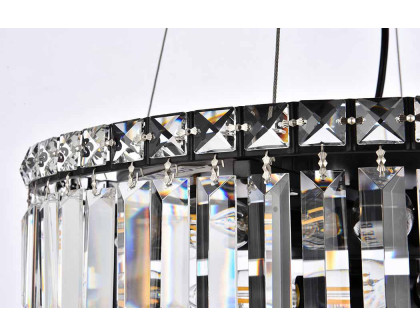 Elegant Chandelier - Black, L 20" (V2030D20BK-RC)