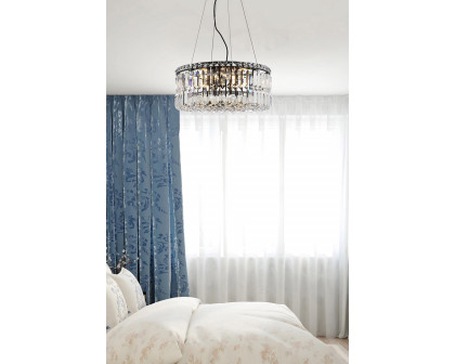 Elegant Chandelier - Black, L 20" (V2030D20BK-RC)