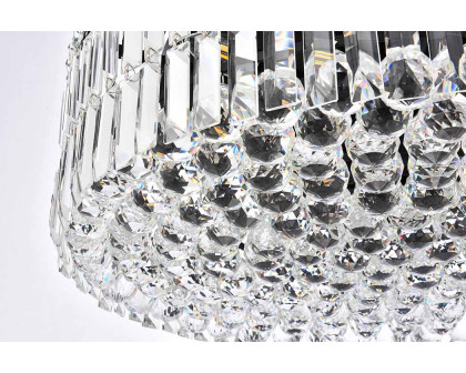 Elegant Chandelier - Black, L 24" (V2030D24BK-RC)