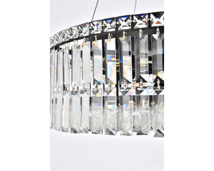 Elegant Chandelier - Black, L 24" (V2030D24BK-RC)