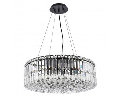 Elegant Chandelier - Black, L 24" (V2030D24BK-RC)