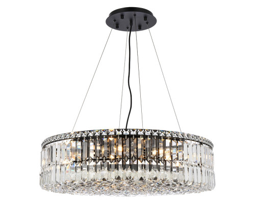 Elegant Chandelier - Black, L 28" (V2030D28BK-RC)