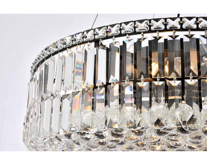 Elegant Chandelier - Black, L 28" (V2030D28BK-RC)