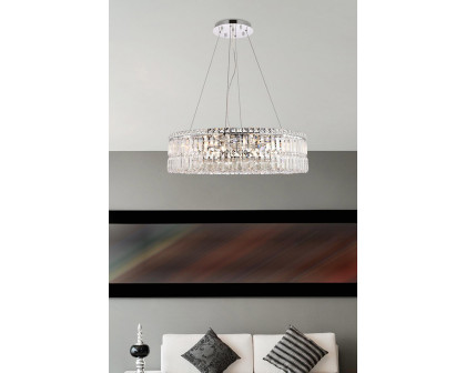 Elegant Chandelier - Chrome, L 28" (V2030D28C-RC)